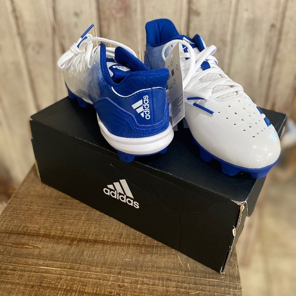NWT Adidas Blue Baseball Cleats - Picture 2 of 5